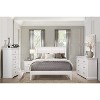 Gulches Collection Nightstand 2 Dovetail Drawers, White Finish, Satin Nickel Handles No Assembly, 21.5"Wx16"Dx24"H - 3 of 4