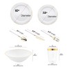 Smarty Had A Party White w/ Gold Vintage Plastic Tableware Set - 120 Sets - 2 of 4