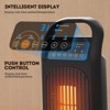 SUGIFT 21" 1500W Oscillating Ceramic Tower Space Heater with Remote, Black - 4 of 4