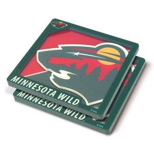 NHL Minnesota Wild 3D Logo Series Coasters - 1 of 3