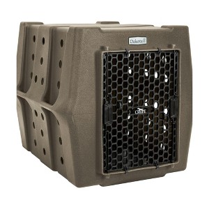Dakota 283 Canine Rough and Tough Economy Pet Kennel, Heavy Duty Crate for Dogs and Cats with Ventilation Holes, Intermediate, Coyote Granite - 1 of 4