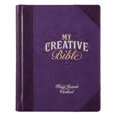 My Creative Bible Purple - (Leather Bound)