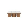Meridian Furniture,Pavilion Cream Boucle Fabric Bench - 2 of 4