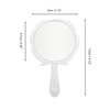 Unique Bargains Rose Flower Handheld Mirror 1 Pc - 2 of 4
