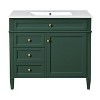 Grungis Bathroom Vanity with Single Top Sink,Modern Bathroom Vanity Storage Cabinet with 2 Drawers and a Tip-out Drawer - 4 of 4