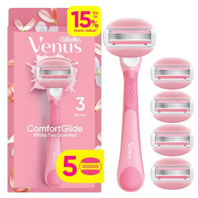 Venus Comfortglide Women's 3 Blade Refills - White Tea - 5ct
