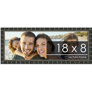PosterPalooza | 18x8 Modern Bamboo Picture Frame, UV Acrylic, 5 Finishes - 1 of 4