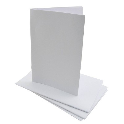 20ct 5.5" x 8.5" Blank Paperback Books White - Hygloss