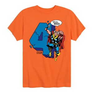 Boys' - Marvel - Thor Birthday Four Short Sleeve Graphic T-Shirt - 1 of 4