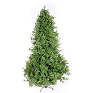 Garden Elements Artificial Pre-Lit North Star Christmas Tree, 2159 Tips, 950 LED Lights, 8 Light Functions, 9 ft - 1 of 4