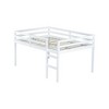 Whisen Full Size Rubber Wood Loft Bed with Wide Ladder - Low-Profile Design, Underbed Storage & Safety Rails - 4 of 4