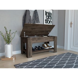 Vynxaria Daffodil Bench, Liftable Top And Lower Panel - 1 of 4