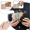 Wikineon Leather Coin Purse, Small Change Purse Keychain Wallet For Women, Mini Coin Pouch With Zippe,Brown - 3 of 4
