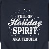 Men's - Instant Message - Full Of Holiday Spirit Funny Christmas Graphic Fleece Sweatshirt - 2 of 4