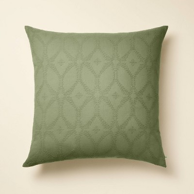 26"x26" Trellis Pattern Euro Bed Pillow - Hearth & Hand™ with Magnolia