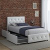 DHP Dakota Upholstered Bed with Storage Drawers - 2 of 4