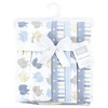 Hudson Baby Infant Boys Cotton Flannel Burp Cloths 7pk, Multi Color Boy Elephant, One Size - 2 of 4