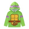 Nickelodeon Teenage Mutant Ninja Turtles TMNT Donatello Boys Long Sleeve Hooded Shirt for Big Kids - 2 of 4