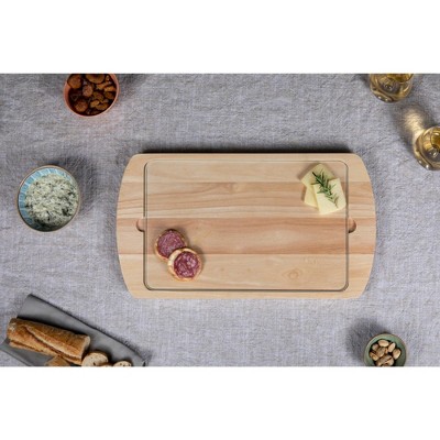 Elegant Frozen 2 Rectangular Rubberwood Serving Tray with Removable Glass Top