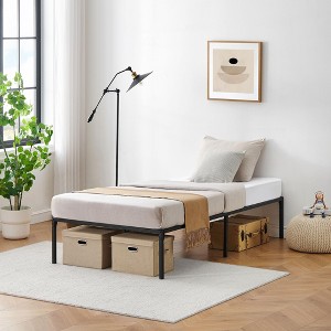 Black Metal Bed Frame, 13 Inch Bed Frames No Box Spring Needed, Platform Bed Frame, Noise Free, Easy Assembly - 1 of 4