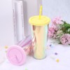 Unique Bargains Acrylic Insulated Double Wall Tumbler with Lid and Straw - 4 of 4