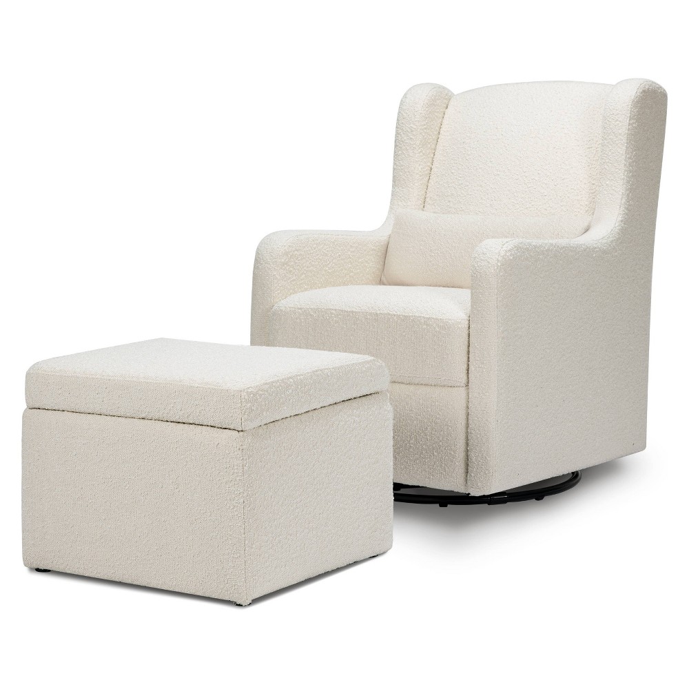 Carter's by DaVinci Adrian Swivel Glider with Storage Ottoman - Washed Natural -  86976789