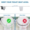 Bidet Attachment for Toilet, Self-Cleaning Dual Nozzle with Adjustable Water Pressure, Rear Wash Toilet Seat Attachment, - 3 of 4