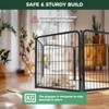 FXW Homeplus Indoor Dog Playpen - Stress-Free and Safe Play,Panels for Puppy and Small Dogs, Black│Patented - 4 of 4