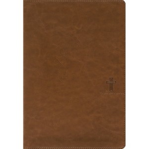 Nasb, Thinline Bible, Giant Print, Leathersoft, Brown, Red Letter, 1995 Text, Comfort Print - by  Zondervan (Leather Bound) - 1 of 1