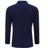 Men's Casual Sport Coat Lightweight Linen Blazer One Button Business Suit Jackets Stylish Daily Suits - image 3 of 4