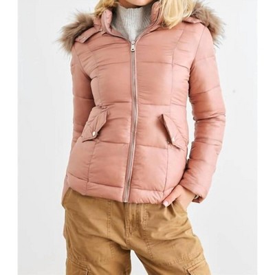 Women's Faux Fur Water Resistant Jacket - Coalition LA