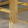 NicBex Coffee Tables for Living Room 19.69" Square Coffee Table with Tempered Glass Top and Steel Frame for Bedroom, Silver - 2 of 4