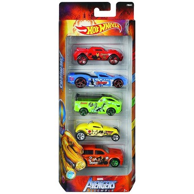 hot wheels avengers 5 pack