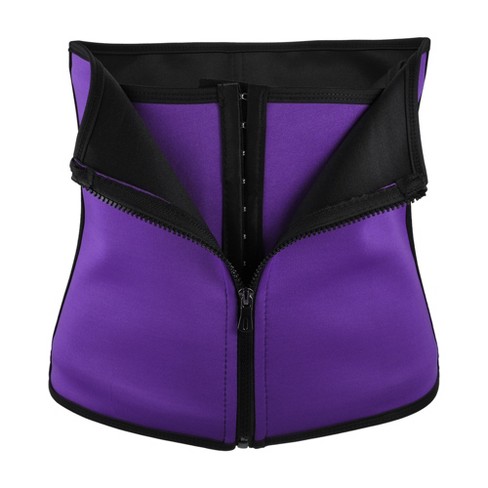 1pc Ladies' Zipper Sports Waist Trimmer Belt Corset With Tummy