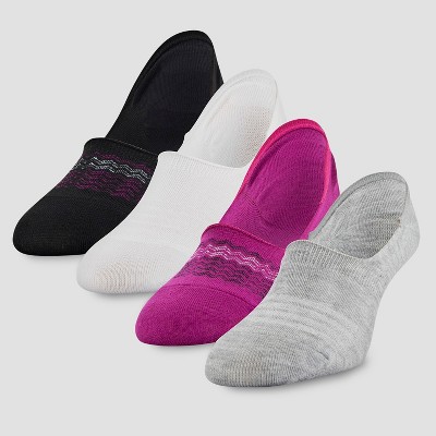 Peds Women's Chevron Assorted Sport Cut 4pk Liner Socks - Colors Vary 5-10