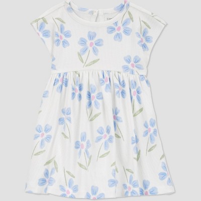 Carter's Just One You®️ Baby Girls' Floral Printed Dress Set - White