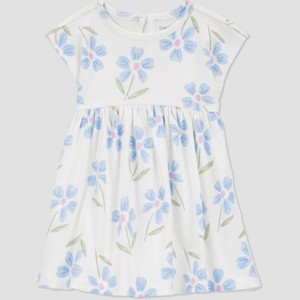 Carter's Just One You®️ Baby Girls' Floral Printed Dress Set - White - 1 of 3