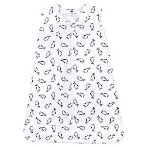 Hudson Baby Infant Boys Cotton Sleeveless Wearable Sleeping Bag, Sack, Blanket, Penguins - 1 of 1