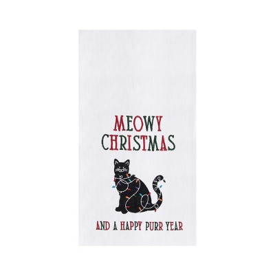 C&F Home Meowy Christmas Towel