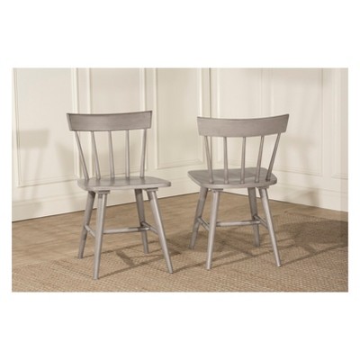 Set of 2 Mayson Spindle Back Dining Chair Gray - Hillsdale Furniture