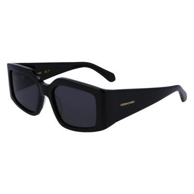 Salvatore Ferragamo SF 1101S 001 Womens Irregular Sunglasses Black 54mm