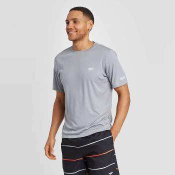 Men's Slim Fit Short Sleeve Rash Guard Swim Shirt - Goodfellow & Co™ Black M