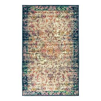 Modern Transitional Floral Indoor Area Rug by Bluee Nile Mills