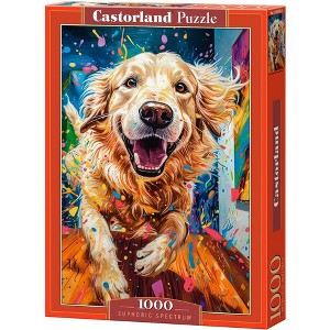 1000 Piece Jigsaw Puzzle, Euphoric Spectrum, Pet, Animal Puzzles, Dog, Adult Puzzle, Castorland C-105182-2 - 1 of 4