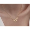 Dopamine Necklace, Skeletal formula of Dopamine in Sterling Silver Necklace for Women - 4 of 4