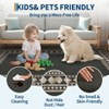 Large Easy Jute Rugs, Living Room Rug, Modern Bordered Solid Rug with Non-Slip Backing, Non-Shedding Carpet - 4 of 4