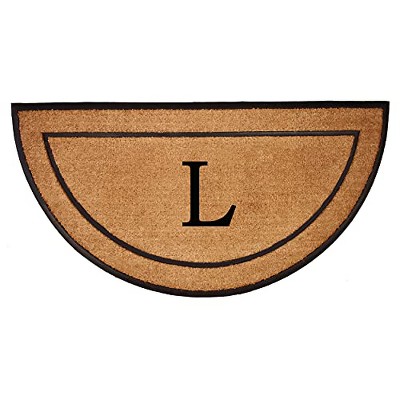 Calloway Mills 106573672L The General Monogram Doormat, 24" x 36", Letter L