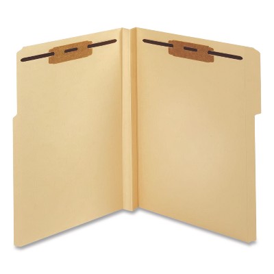 Pendaflex Manila Fastener Folders, 1.5" Expansion, 2 Fasteners, Letter Size, Manila Exterior, 50/Box