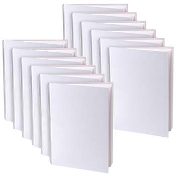 Ashley Productions Hardcover Blank Book, 8 x 6 Landscape, White, Pack of  12