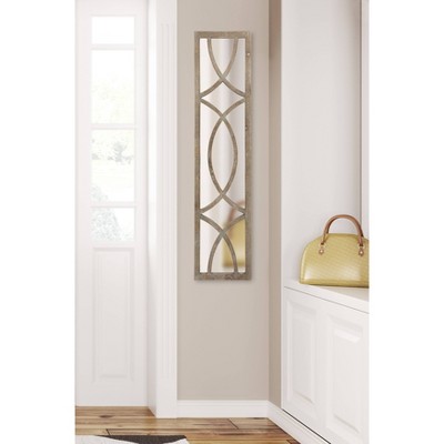 Tolland 50" Brown Wood Panel Wall Mirror